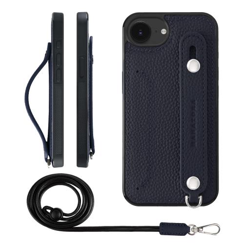 【貨物輸送無料】HANATORA iPhone16e 容れもの 本革 耐衝撃 うしろ側三尺帯 ストラップリング スマホケース スマホ 照明ランプ役立つこと ネックストラップ