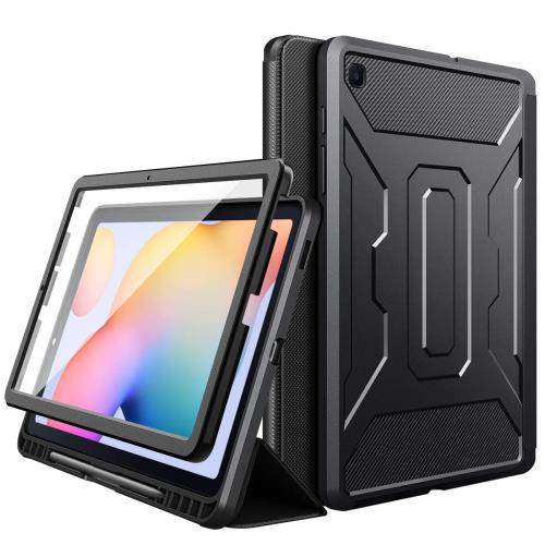 【貨物輸送無料】MoKo Samsung Galaxy Tab S6 Lite 10.4 2020 SM-P610/P615用 [映写幕プロテクター内蔵] 盛りだくさん上半身耐衝撃容れもの スマー