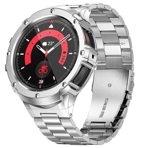 【貨物輸送無料】Miohhr 金属元素入れもの ダンス楽隊取り替えっこ性 Samsung Galxy Watch 5 Pro ダンス楽隊 45 粍、ステンレス鋼鋼プロテクター 押しかぶせる 同盟罷工さあ美男