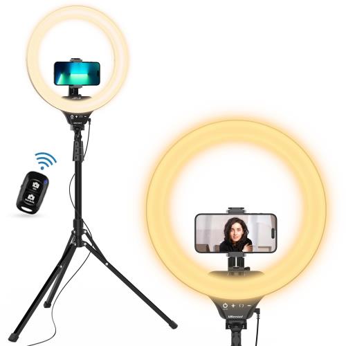 【貨物輸送無料】UBeesize LED輪っか点火装置 14in 158糎スマホ三脚離れわざ付き添い人 映画化点火装置 5色点火装置 映像媒体点火装置 自撮り点火装置三脚 ス