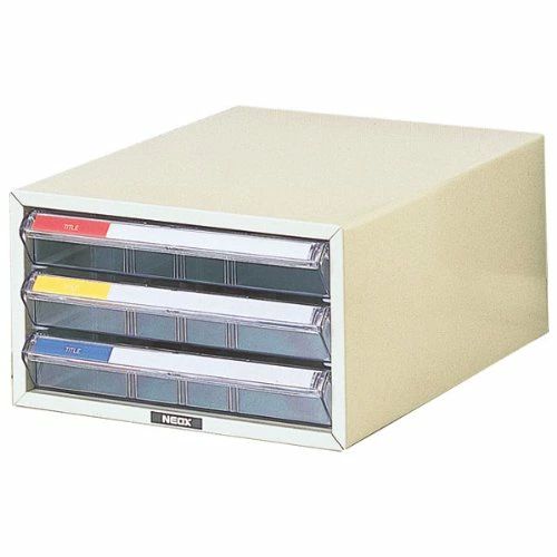 【貨物輸送無料】ナカバヤシ 置き手紙入れもの 書きもの納める A4 浅3段 象牙色 LC-3P