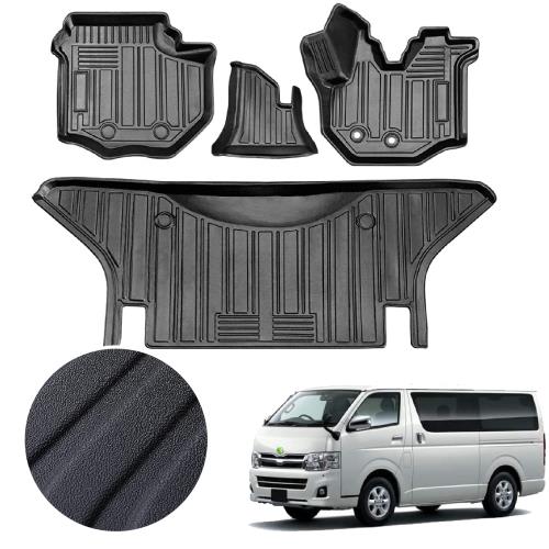 【送料無料】トヨタ ハイエース 200系 3Dフロアマット ハイエース フロアマットTRH KDH2系 1/2/3/4/5型TPE素材 防水仕様 耐汚れ 耐磨耗|Conductドライバー 店
