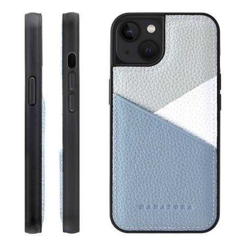 【貨物輸送無料】HANATORA 13 専用容れもの 本革 耐衝撃 スマホケース スマホ 歌留多隠し パステルカラー シュリンクカーフレザー 差し上げ物
