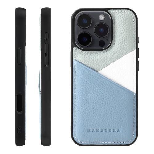 【貨物輸送無料】HANATORA 16ProMax 専用容れもの 本革 耐衝撃 スマホケース スマホ 歌留多隠し パステルカラー シュリンクカーフレザー
