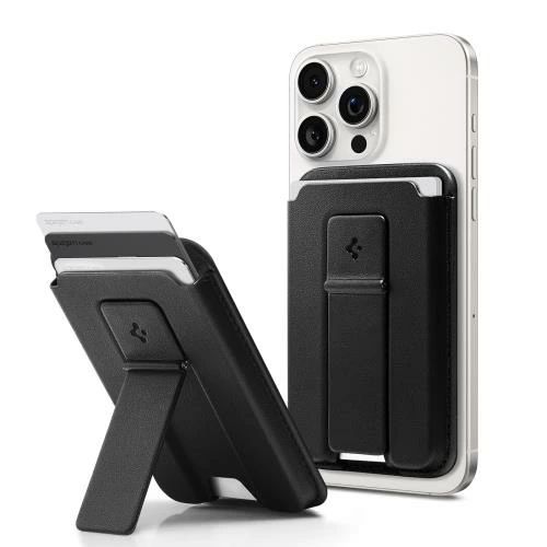 【貨物輸送無料】Spigen MagSafe相応う 歌留多容れもの 蹴りつける照明ランプ付き添い人 iPhone 15, iPhone 14, iPhone 13, iPhone 12 相応う 磁石 スマ