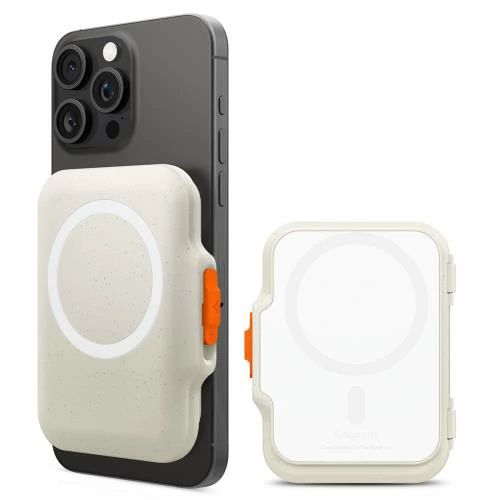 【貨物輸送無料】[Spigen] MagSafe相応う 歌留多入れもの TinTap MagFit マグネチックウォレット 最大限度5枚 iPhone15/14/13/12 つづき物相応う デュ