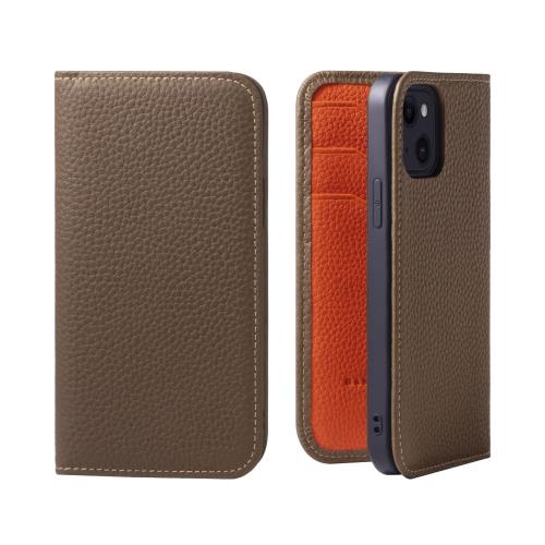 【貨物輸送無料】HANATORA iPhone12mini 入れもの 万覚え帳型 本革 スマホケース スマホ 照明ランプ 吊りひも保持者 付き添い人 シュリンクカーフレザー ギ