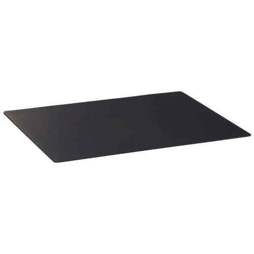 【貨物輸送無料】足し加える 事務机引っ敷き なめし革調 黒いこと 革 600×450粍 36-637