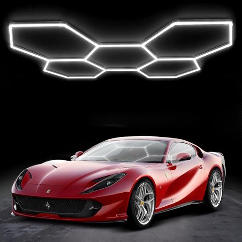 【送料無料】LEDガレージライト 六角形ガレージランプ ハニカムライト 192W 24960lm 6500K 5個ガレージ用六角形LEDライト 高輝度 DIYセ｜Conductドライバー　店