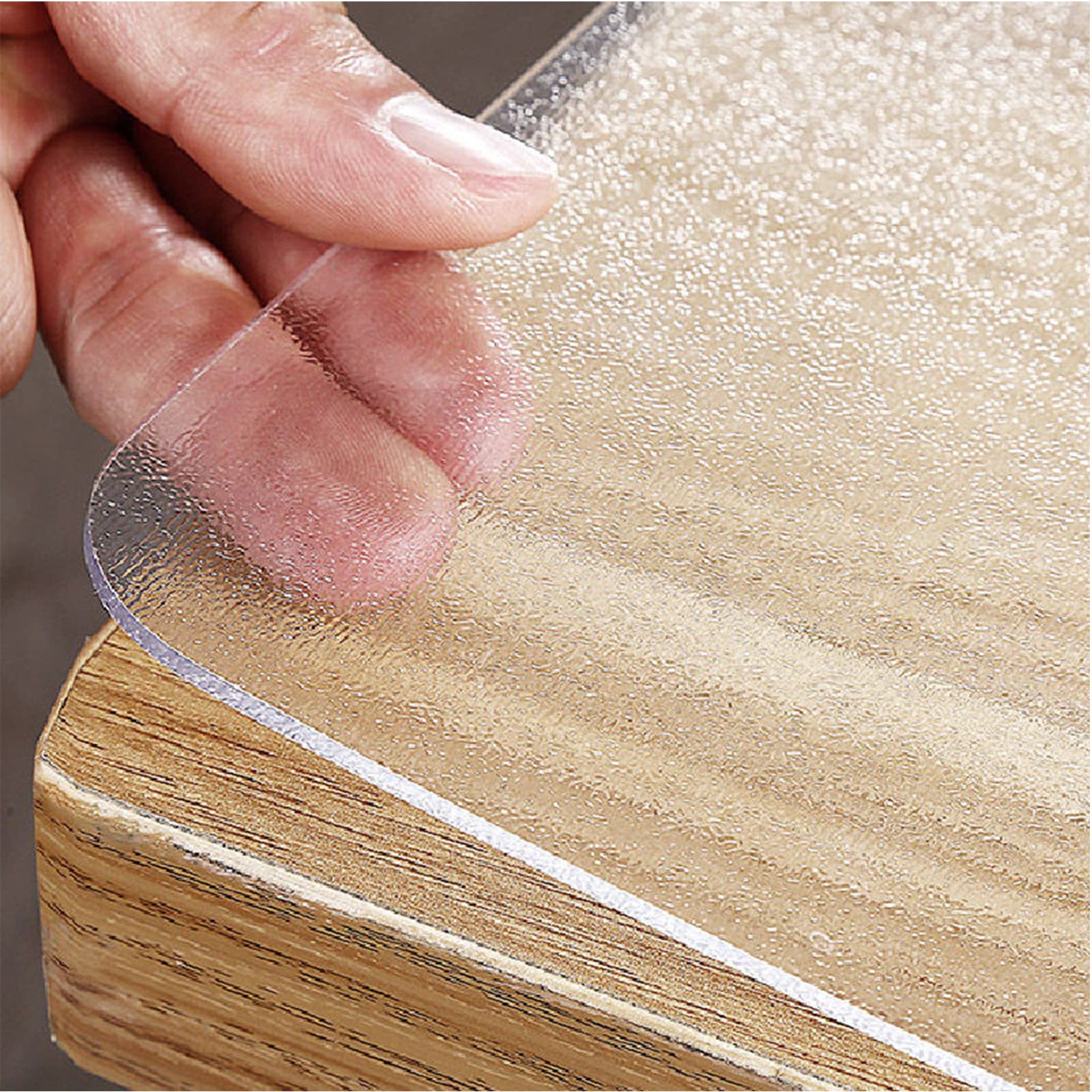 【送料無料】テーブルクロス 透明 エンボス加工 90x150cm 厚さ5mm PVC テーブルマット クリア ビニール 無臭 PVC製 デスクマット テーブ｜Conductドライバー　店