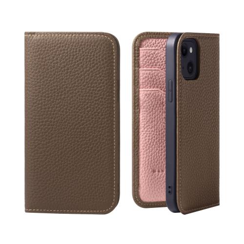 【貨物輸送無料】HANATORA iPhone12mini 入れもの 万覚え帳型 本革 スマホケース スマホ 照明ランプ 吊りひも保持者 付き添い人 シュリンクカーフレザー ギ