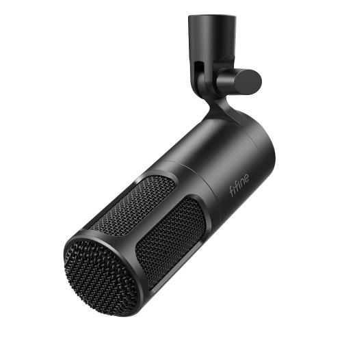 【送料無料】FIFINE XLRダイナミックマイク 単一指向性 マイク マイクスタンド付き ゲーミング ボイスチャット 配信 録音 テレワーク 在｜Conductドライバー　店