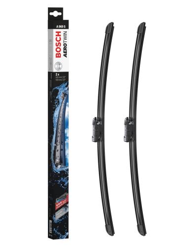 【送料無料】BOSCH(ボッシュ) 輸入車用 フラットワイパーブレード エアロツイン車種専用 550mmX2 A969S｜Conductドライバー　店