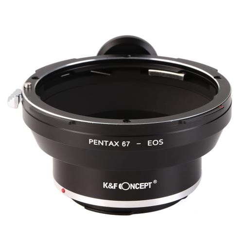 【貨物輸送無料】KF Concept レンズマウントアダプター KF-P67EF (ペンタックス67マウント水晶体 → 加農砲EFマウント取り替えっこ)
