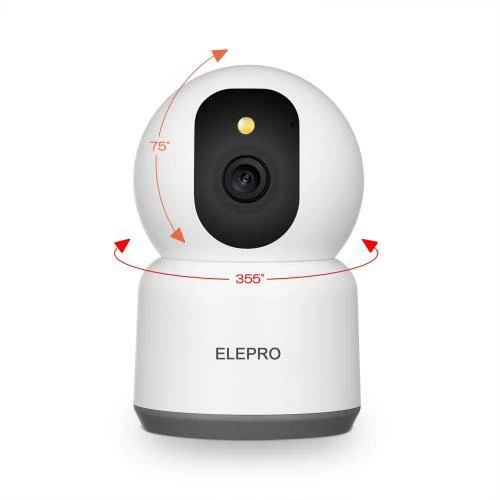 【貨物輸送無料】500万絵素?2.4と5G 無線LAN相応うELEPRO 愛玩動物写真機 見守り写真機 (1080Pよりせつ然たる 2.4Gより流ちょう カラーナイトビジョン PTZ