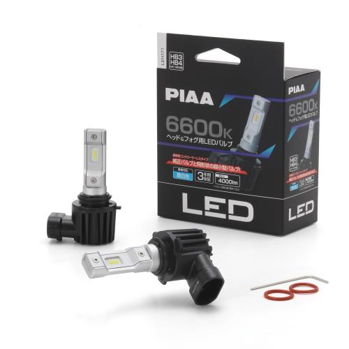 【送料無料】PIAA ヘッドライト/フォグライト用 LED 6600K 〈コントローラーレスタイプ〉 12V 18W 4000lm HB3/4_HIR1/2 3年保証 車検対｜Conductドライバー　店
