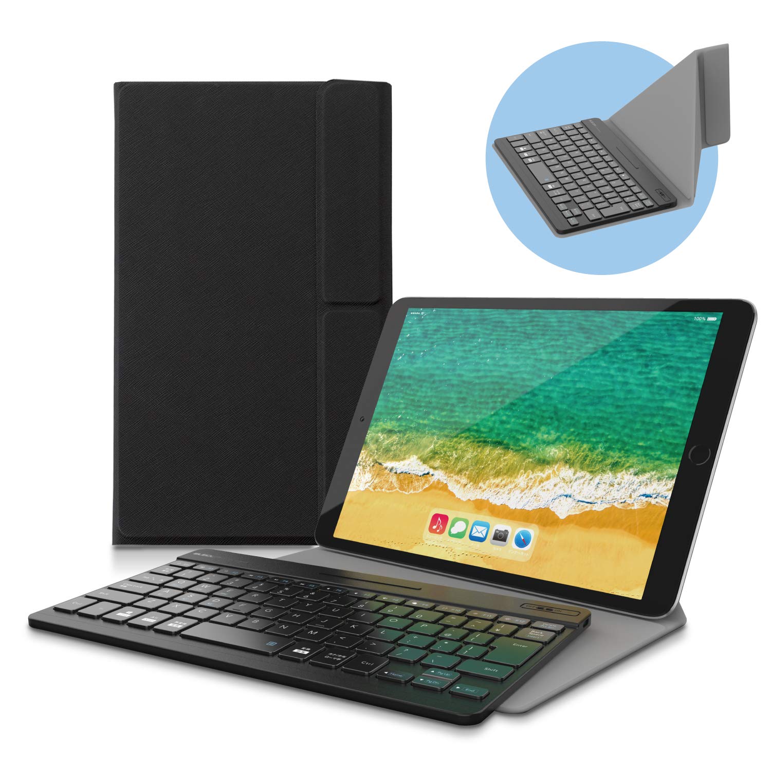 【送料無料】エレコム キーボード Bluetooth パンタグラフ 超薄型 充電式 専用ケーススタンド付き(~12.9対応) マルチペアリング対応 ブ|Conductドライバー 店