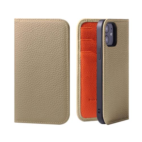 【貨物輸送無料】HANATORA iPhone13mini 入れもの 万覚え帳型 本革 スマホケース スマホ 照明ランプ 吊りひも保持者 付き添い人 シュリンクカーフレザー ギ