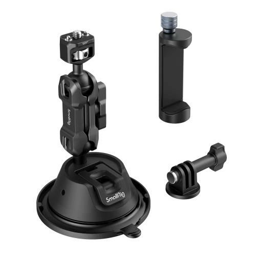 【貨物輸送無料】SmallRig 車載写真機マウント 吸盤式 スマホ用手持ち部分用クランプ付き添い人 GoPro 11 / 10 / 9 / 8 / 7相応う、DJI Osmo Action /
