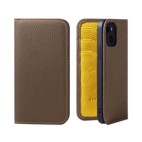 【貨物輸送無料】HANATORA iPhone12mini 入れもの 万覚え帳型 本革 スマホケース スマホ 照明ランプ 吊りひも保持者 付き添い人 シュリンクカーフレザー ギ