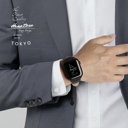 【貨物輸送無料】[HANATORA] アップルウォッチ用ダンス楽隊 AppleWatch取り替えっこ性 ダンス楽隊 互換性のある 49粍 45粍 44粍 42粍 本革 シュリンクレザー