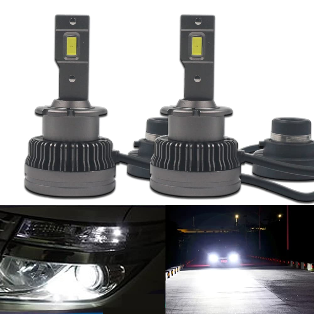 【送料無料】D2S D2R LED ヘッドライトバルブ 爆光 純正交換用 LED化 D2S/D2R兼用 キャンセラー内蔵 加工無し 光軸調整 静音冷却ファン｜Conductドライバー　店