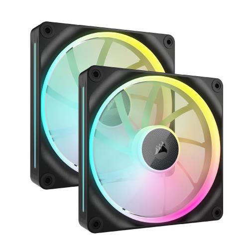 【送料無料】CORSAIR iCUE LINK LX140 RGB スターターキット 140mm PWM PCケースファン デュアルライトループ デュアルパック ブラック｜Conductドライバー　店