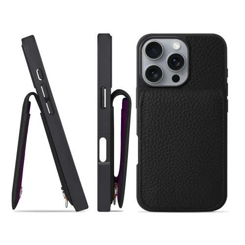 【貨物輸送無料】HANATORA iPhone16Pro 入れもの バンパー型 本革 スマホケース スマホ 歌留多衣嚢 照明ランプ ストラップ 付き添い人