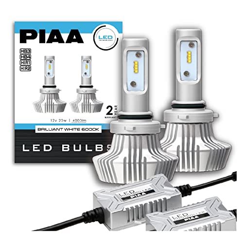 【送料無料】PIAA ヘッドライト・フォグランプ用 LEDバルブ 6000Kシリーズ 4000lm HB3・HB4・HIR1・HIR2 12V 20W車検対応 2個入 X7341｜Conductドライバー　店