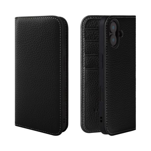 【送料無料】HANATORA iPhone16Plus ケース 手帳型 本革 スマホケース スマホ スタンド コードホルダー 付き シュリンクカーフレザー ギ|Conductドライバー 店