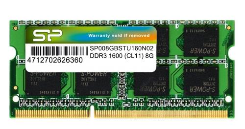 【貨物輸送無料】ケイ素樹脂力強さ 万覚え帳マイコン用記憶装置 DDR3-1600 マイコン3-12800 8GB×1枚 204Pin Mac 相応う SP008GBSTU160N02