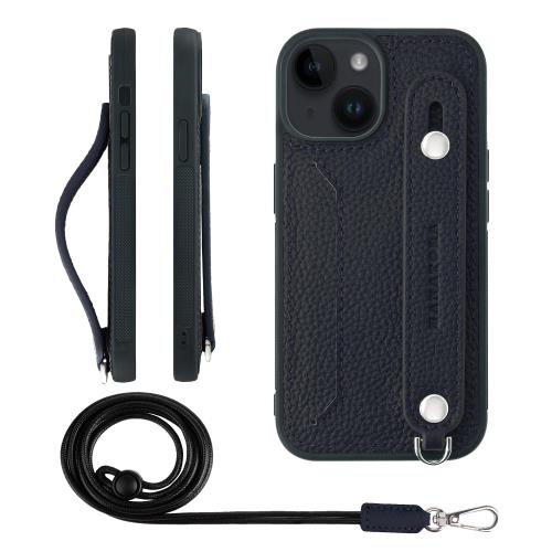 【貨物輸送無料】HANATORA iPhone14Plus 容れもの 本革 耐衝撃 うしろ側三尺帯 ストラップリング スマホケース スマホ 照明ランプ役立つこと ネックストラ