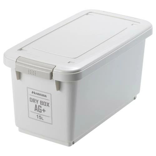 【貨物輸送無料】ハクバ HAKUBA 防湿庫入れ容れもの 素っ気ないボックス席 AG+(エージーつけ加える)15L 銀イオン抗菌遣りくち 日本製 ウォーム薄墨色 KMC-89AG1
