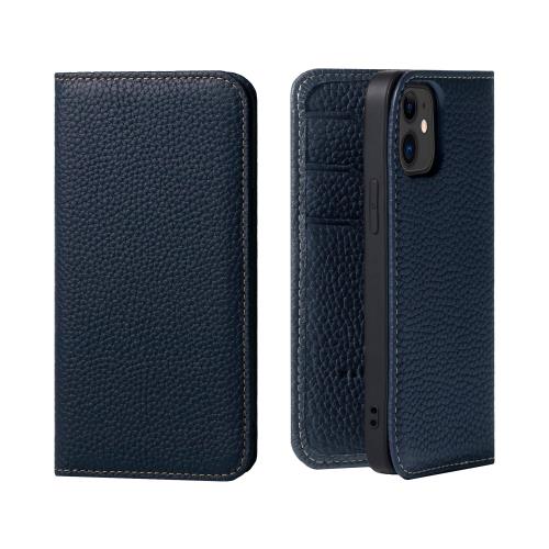 【貨物輸送無料】HANATORA iPhone12mini 入れもの 万覚え帳型 本革 スマホケース スマホ 照明ランプ 吊りひも保持者 付き添い人 シュリンクカーフレザー ギ