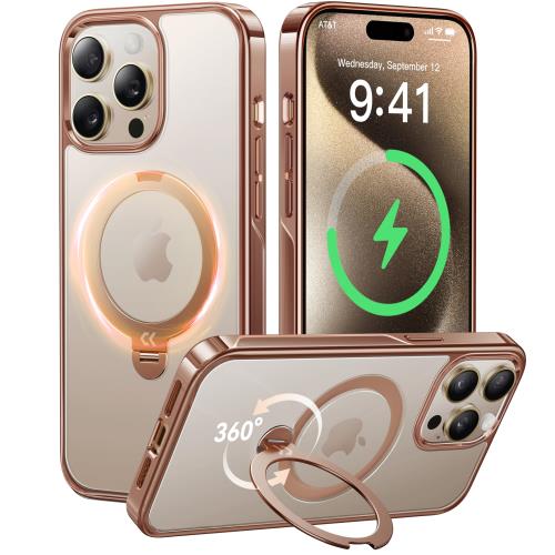 【送料無料】透き通る上質感?定点360&deg;回転CASEKOO iPhone 14 Pro Max 用ケース クリア 米軍MIL規格 金属感 フィット感 MagSafe対応 ワ｜Conductドライバー　店