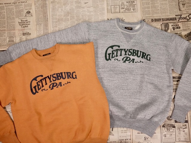COLIMBO : KEYSTONE SWEAT SHIRT “ GETTYSBURG “ [ZA-0433] / コリンボ キース声の調子 トレーナー
