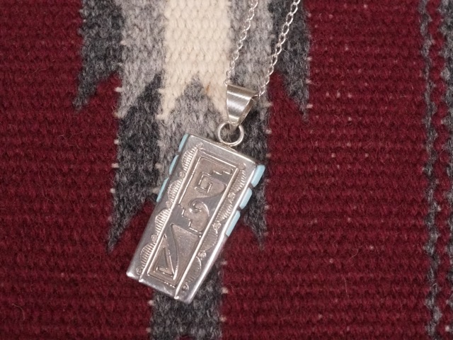INDIAN JEWELRY : NAVAJO PENDANT TOP &ldquo;LEONARD JIM&rdquo; / インディアンジュエリー ナバホ ペンダントトップ｜CONEY ISLAND