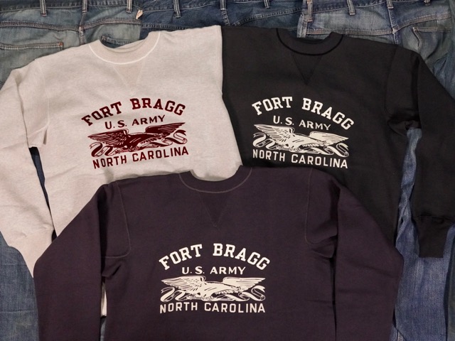 WAREHOUSE : LOT403 SET-IN FREEDOM SWEAT ” FORT BRAGG “ / 御召しもの住みか LOT403 仕掛けるはたご屋 無償性防波堤 流汗