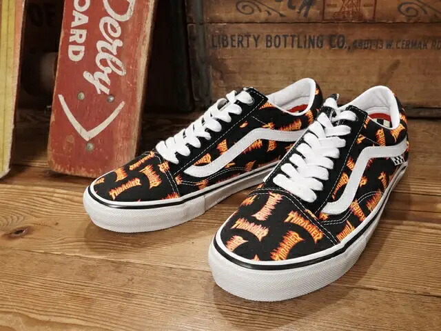 VANS : SKATE OLD SKOOL “THRASHER BLACK” / バンズ スケート オールド