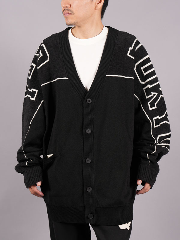 [Summer Sale 70%&darr;] Y-3 / ワイスリー / GFX KNIT CARDIGAN / グラフィック ニットカーディガン (ブラック) / ヨウジヤマモト｜Confidence