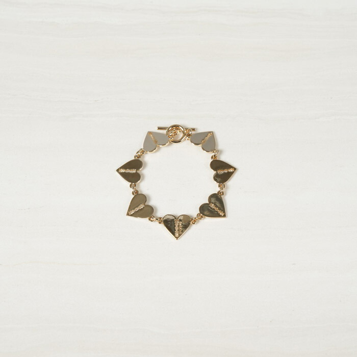 BASICKS / ベーシックス / Multi Heart Razor Bracelet / 腕輪 (ゴールド) / 25春夏 / 国内置き目取りまわし