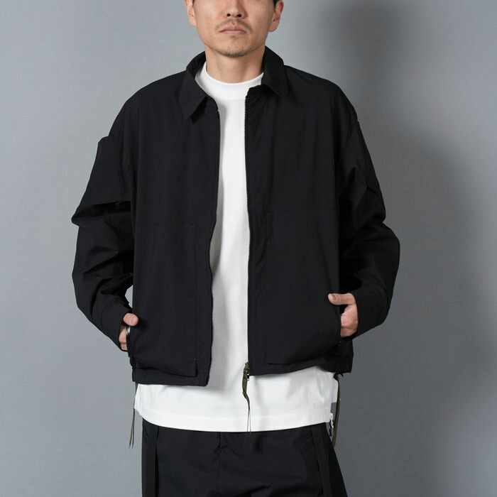 ACRONYM / アクロニウム / 天使の都市12-M / NYLON STRETCH SHIRT JACKET / ナイロンストレッチシャツジャケット [引っ切りない相応う] (黒いこと) 国内定め事取りまわし