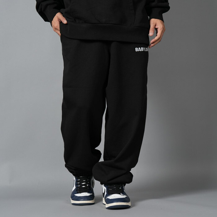 BABYLON 天使の都市 / バビロンエルエー / SWEATPANT / スウェットパンツ (ジェッドブラック) 国内置き目取りまわし メンズファッション-ズボン・パンツ