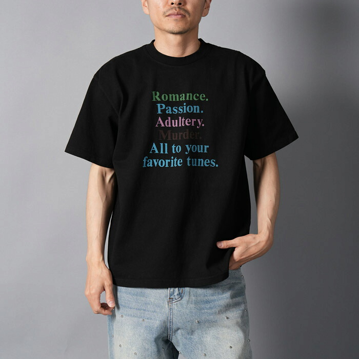 [ Super Sale 30%↓ 6月3日 20:00時出発信号機!!] Basketcase / 提げ篭入れもの / ROMANCE, tee / プルオーバー (ジェット機黒いこと) 国内置き目取りまわし