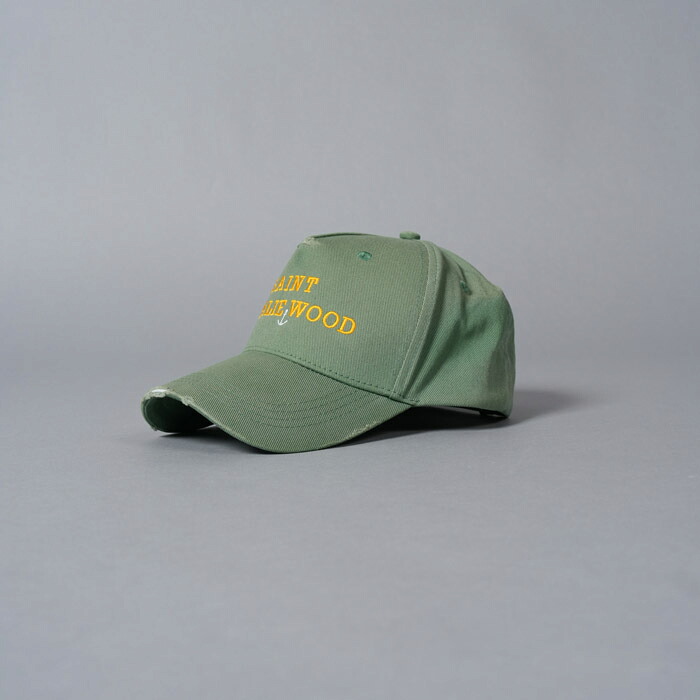 【 Fashion THE SALE 30%↓ ★7/11(土) 01:59まで】Paly Hollywood / パリーハリウッド / Saint Natalie Wood Paint Hat / 鳥打ち帽 (緑であること) (国内定まり取りまわし)