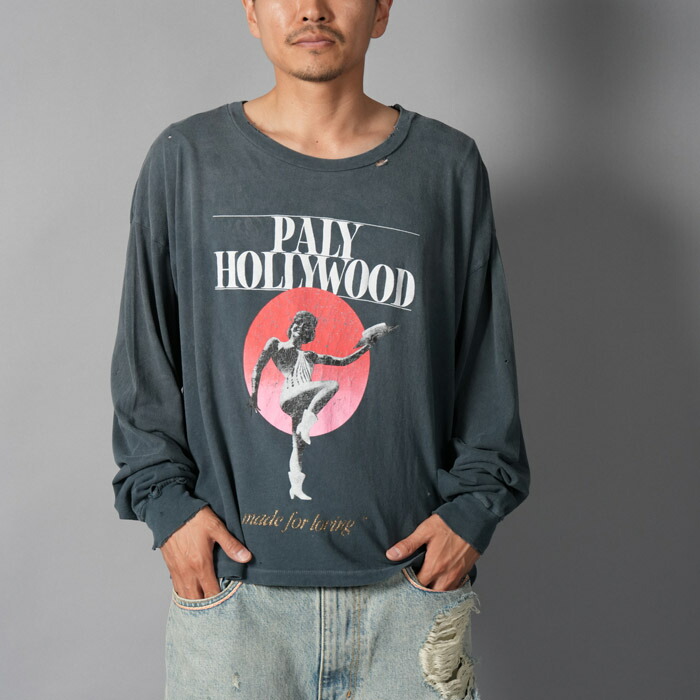 Paly Hollywood / パリーハリウッド / MYRA BRECKENRIDGE L/S TEE / ロンT・カットソー (ヴィンテージブラック) (国内置き目取りまわし)