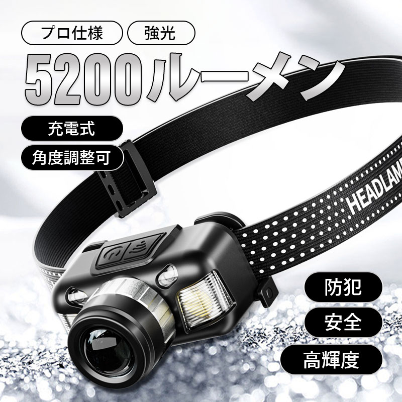 楽天市場】ヘッドライト 充電式 LED 作業用 ヘッドランプ 軽量