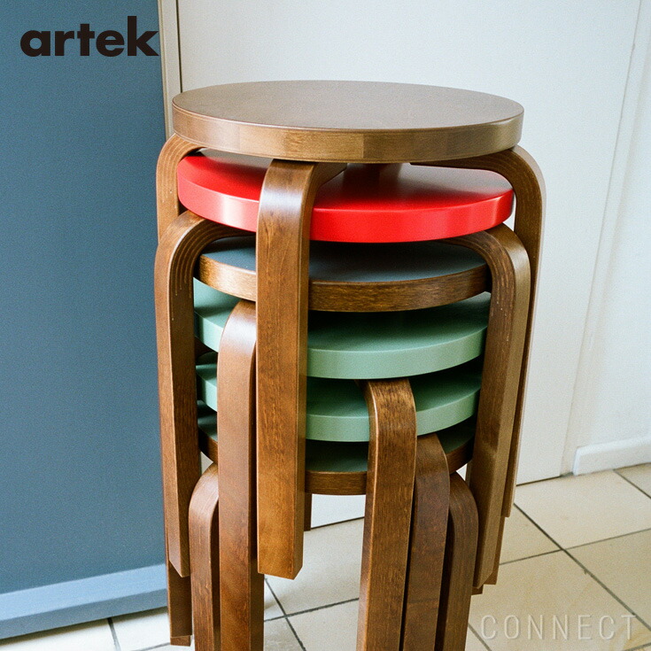 アルテック スツール 60 ウォルナット ステイン artek 公式】Artek（アルテック）- スツール60 ウォルナットステイン