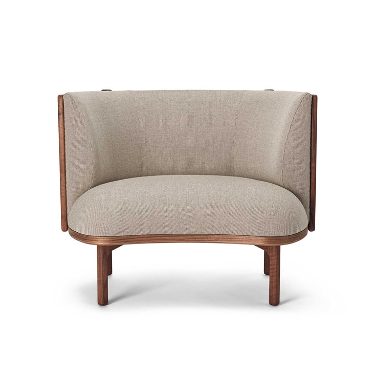 CARL HANSEN & SON （カール・ハンセン＆サン）RF1904 SIDEWAYS LOUNGE CHAIR（サイドウェイラウンジチェア） / ウォルナット材・オイル仕上げ / Re-wool 218（リウール）｜Hente by CONNECT