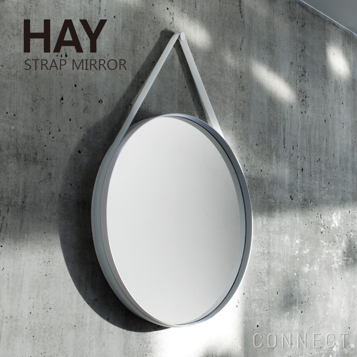 HAY(ヘイ) STRAP MIRROR φ50cmミラー グレー 鏡